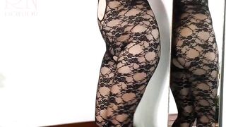 Ebony Body Pantyhose. 2 18 Girls Teasing inside African Mesh Body Panties Cutie Underwear. Web Cam two