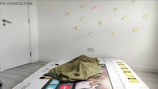 Fucking step daughter through a hole inside a box