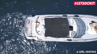 AGIRLKNOWS - Ginebra Bellucci, Marilyn Crystal and Isizzu Super Lesbo 3 Way on Yacht