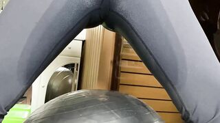 Submissive Skank Fiance Peeing & Pissing Desperation. Bushy Twat & Long Saggy Titted. Amateur milf Private.