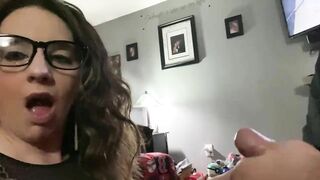 Voluptuous Wifey Loves taking Selfies of her Sucking Off Penis! Voluptuous Huge Tit Mom!
