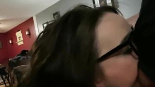 Voluptuous Wifey Loves taking Selfies of her Sucking Off Penis! Voluptuous Huge Tit Mom!