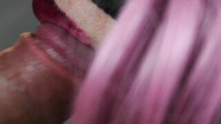 Close up Facefucking and Edging Creampie