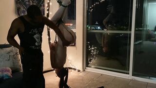 Church bimbos Captured Suspended Impact Fellatio