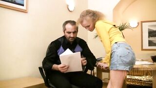 Kinky grandpa fucks euro 18 year old Goddess