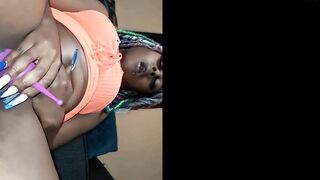 THICK BLACK SQUIRTING EVERYWHERE WHILE GETTIN HER FOOT BLOWN
