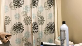Hot Blonde 22 Year older Step Milf Taking A Shower after the Gym - Perfection???