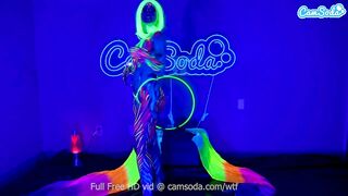 Jewelz Blu Body Paint and Masturbation Performance