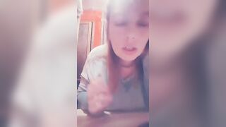 milf Hiding for a Smoke