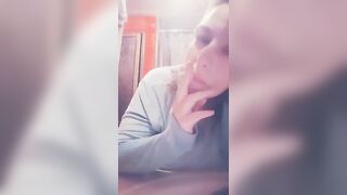 milf Hiding for a Smoke