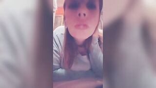 milf Hiding for a Smoke