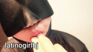 Cuckold. Hot Hispanic Ex-Wife Gives her Master Sloppy Head and Deep Throat