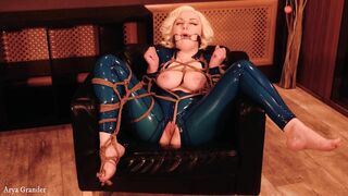 Goddess Vulgar goddess Blonde milf have Fetish Satisfaction and FETISH Dirty Relax with Ropes