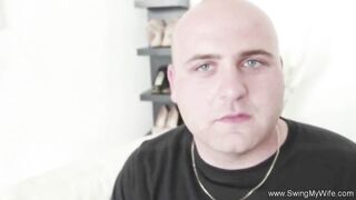 Husband Allows Ex-Wife To Swing and Fucking deep throat to enjoy