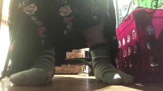Goddess School bimbos Ignores you while she Studies with Adorable Sneakers