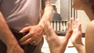 Red Haired with Glasses Swinger Sex is Hard Making Love