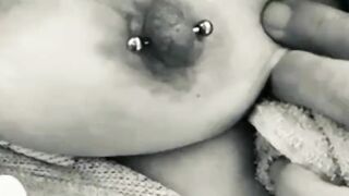 See me got Ready for Bed, Cleaning my new Piercings❤️