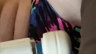 Hotwife Putting into and taking out Kegal Nuts
