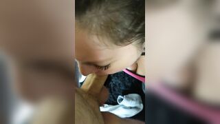 I Gave my Friend's 9in Penis Deep Throat until the Phone Died