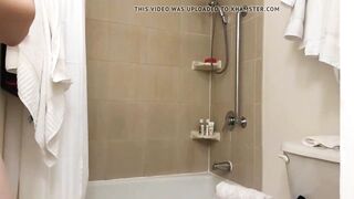 Spy Cam.Gorgeous Beauty Bombshell MILF after shower