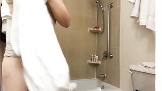 Spy Cam.Gorgeous Beauty Bombshell MILF after shower