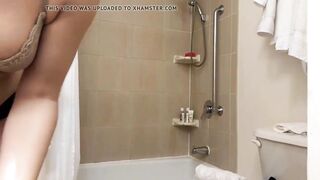 Spy Cam.Gorgeous Beauty Bombshell MILF after shower