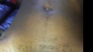Ebony Street Prostitute Covered With Cum