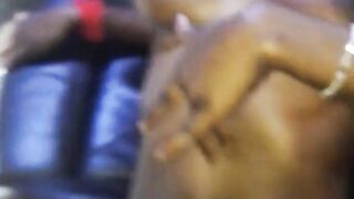 Ebony Street Prostitute Covered With Cum