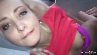 Petite German Fitness cunt with mouth Pickup and Screwed Stranger into Gym