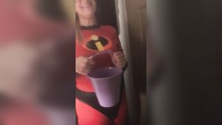 Halloween Trick or Treater Fucks me Hard PAWG Real Homemade Amateur