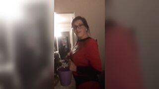 Halloween Trick or Treater Fucks me Hard PAWG Real Homemade Amateur