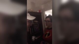 Halloween Trick or Treater Fucks me Hard PAWG Real Homemade Amateur