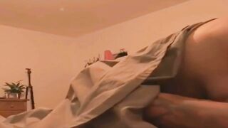 Mom Gets Scared alone and Joins Step Son in Bed all Naked