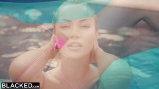 BLACKED Beauty Blonde Gets the double penetration of a Lifetime by two