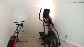 Camila's sweaty workout and point of watch humiliation