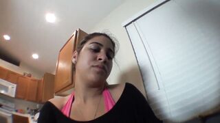 Camila's sweaty workout and point of watch humiliation