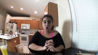 Camila's sweaty workout and point of watch humiliation