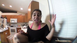 Camila's sweaty workout and point of watch humiliation