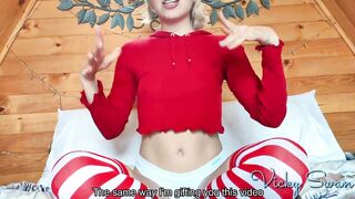 Santa's step-daughter Christmas JOI Countdown to Cum Together