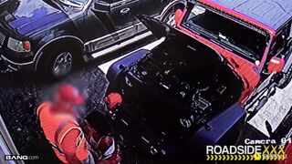 Roadside - Curvy Beauty Rides Car Mechanic's Big Cock