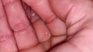 Close up showing off slowly eating, finger fucked till orgasm then boned