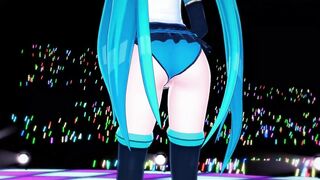 Hatsune Miku Finger Bang herself Live Onstage, then Gets point of watch Banged!