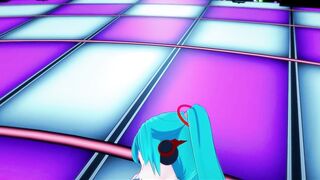 Hatsune Miku Finger Bang herself Live Onstage, then Gets point of watch Banged!