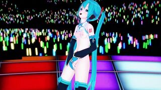 Hatsune Miku Finger Bang herself Live Onstage, then Gets point of watch Banged!