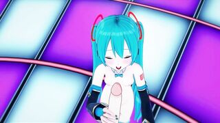 Hatsune Miku Finger Bang herself Live Onstage, then Gets point of watch Banged!