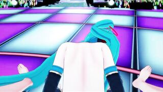 Hatsune Miku Finger Bang herself Live Onstage, then Gets point of watch Banged!