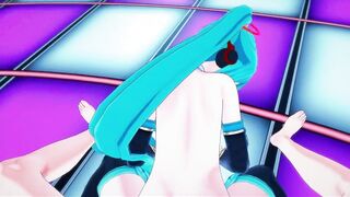 Hatsune Miku Finger Bang herself Live Onstage, then Gets point of watch Banged!