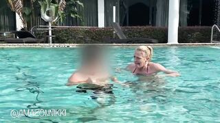 Muscular AMAZON Swim Instructor nearly DROWNS Puny Roy! Guy is like WTF