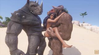 Wild Life / Maya Gang Bang with Big Furries