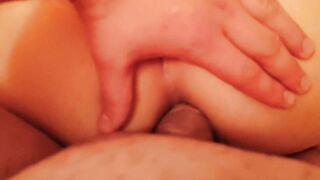 Anal and Twat Destruction with Butt Creampie